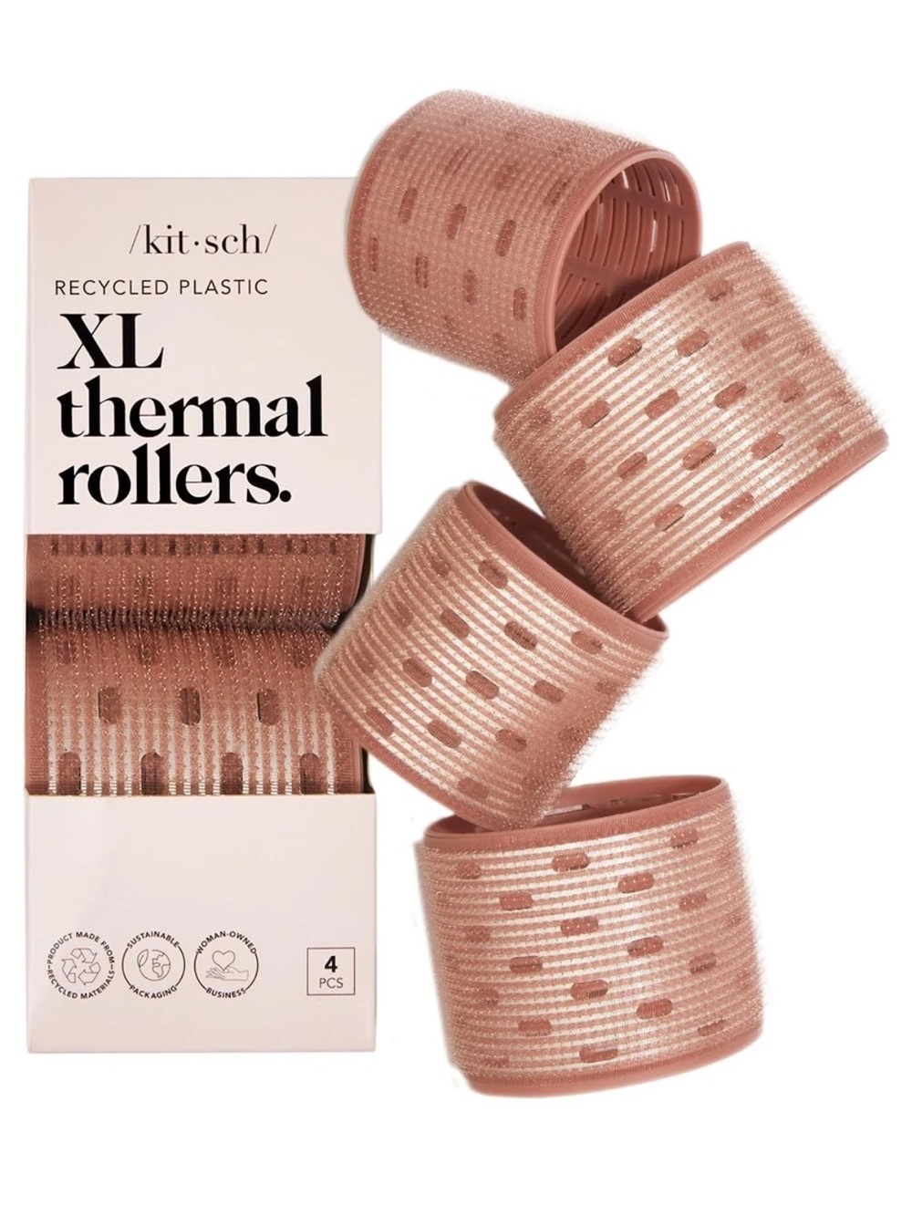 3 boxes -12 total rollars. Kitsch XL Thermal Rollers in Rose